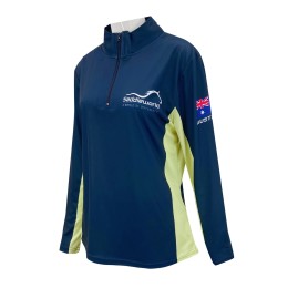 Design half chest zipper women's horse racing training suits Customized women's horse racing training suits Pony Club Equestrian Australia W224 Design half chest zipper women's horse racing training suits Customized women's horse racing training suits Pony Club Equestrian Australia W224